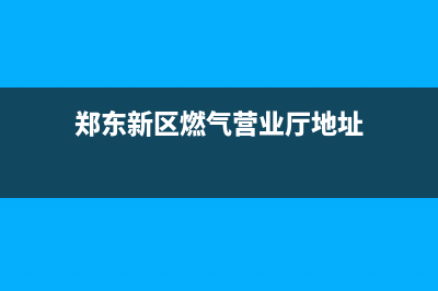 郑东新区 燃气灶维修(郑东新区燃气营业厅地址)