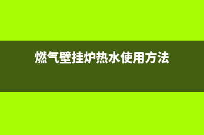 燃气壁挂炉热水ntc故障(壁挂炉出现en怎么回事)(燃气壁挂炉热水使用方法)