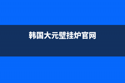 韩国大元壁挂炉故障E4(大宇壁挂炉e4)(韩国大元壁挂炉官网)