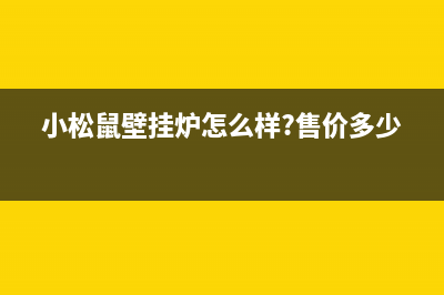 常州小松鼠壁挂炉维修(小松鼠壁挂炉怎么样?售价多少)