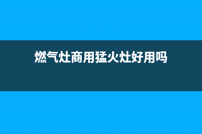 燃气灶商用猛火维修(燃气灶商用猛火灶好用吗)