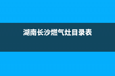 长沙大锅燃气灶维修(湖南长沙燃气灶目录表)