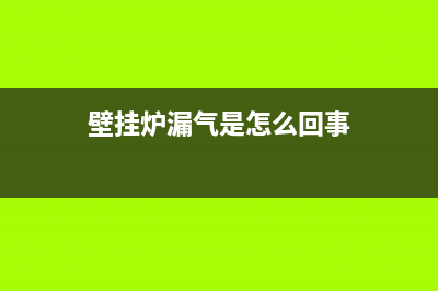 壁挂炉和空调漏水维修(壁挂炉漏气是怎么回事)