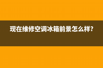 空调冰箱维修顺序(现在维修空调冰箱前景怎么样?)