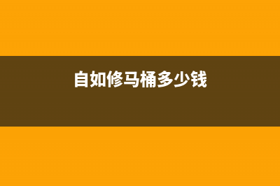 自如马桶维修洗衣机(自如修马桶多少钱)