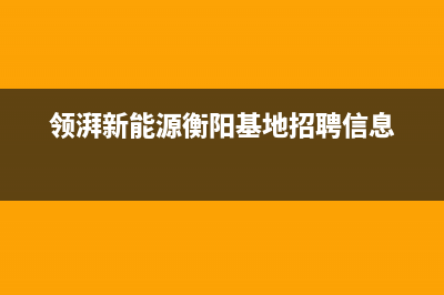 衡阳市领派(lingpai)壁挂炉服务电话(领湃新能源衡阳基地招聘信息)