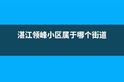 湛江市领派(lingpai)壁挂炉维修24h在线客服报修(湛江领峰小区属于哪个街道)