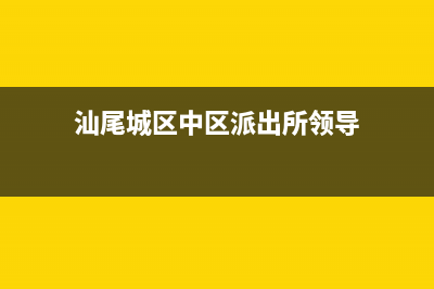 汕尾市区领派(lingpai)壁挂炉全国服务电话(汕尾城区中区派出所领导)