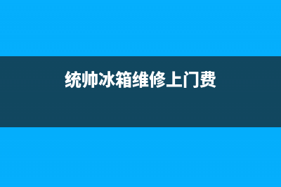 统帅冰箱上门服务标准(2023更新)(统帅冰箱维修上门费)