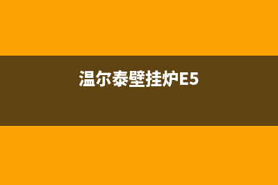 温尔泰壁挂炉e5代码(温尔泰壁挂炉E5)