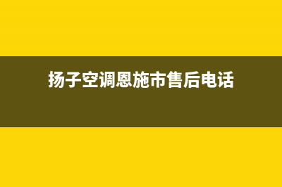 扬子空调恩施市区全国统一400电话(扬子空调恩施市售后电话)