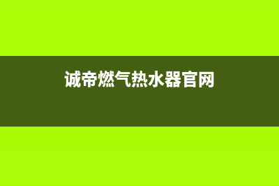 诚帝燃气热水器e1故障(诚帝燃气热水器官网)