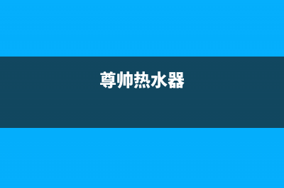 尊标天然热水器e5故障说明书(尊帅热水器)