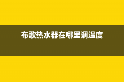 布歌热水器en代码(布歌热水器在哪里调温度)