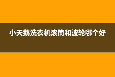 小天鹅洗衣机滚筒e60故障代码(小天鹅洗衣机滚筒和波轮哪个好)