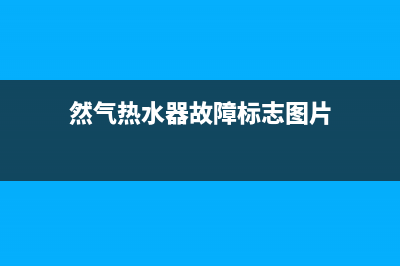 然气热水器故障代码e1(然气热水器故障标志图片)