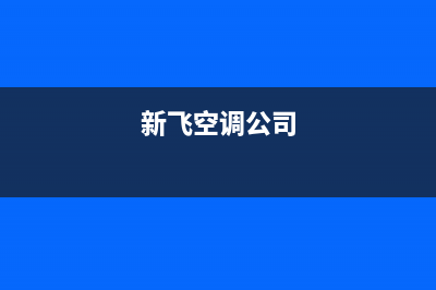 合肥新飞空调人工400客服电话(新飞空调公司)