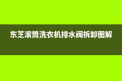 东芝滚筒洗衣机eh8故障代码(东芝滚筒洗衣机排水阀拆卸图解)