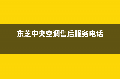 东芝中央空调售后安装收费标准(东芝中央空调售后服务电话)