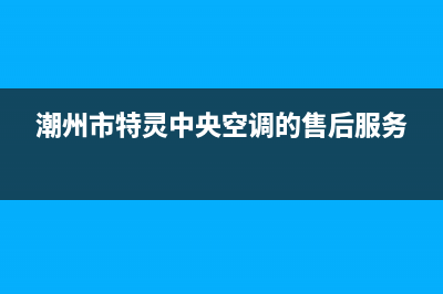 潮州市特灵中央空调的售后服务