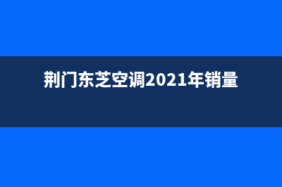 荆门东芝空调2023售后网点上门维修预约(荆门东芝空调2021年销量)