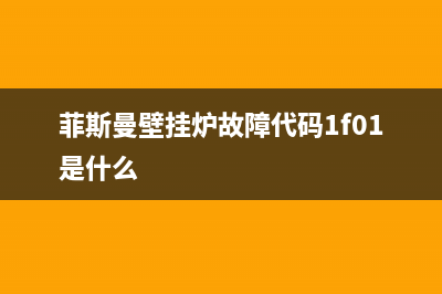 菲斯曼壁挂炉故障代码SE02代表什么(菲斯曼壁挂炉故障代码1f01是什么)