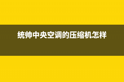 统帅中央空调全国服务电话多少/总部400服务电话已更新(统帅中央空调的压缩机怎样)