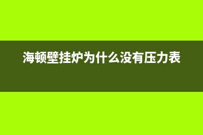 海顿壁挂炉为什么老是出现E2故障(海顿壁挂炉为什么没有压力表)