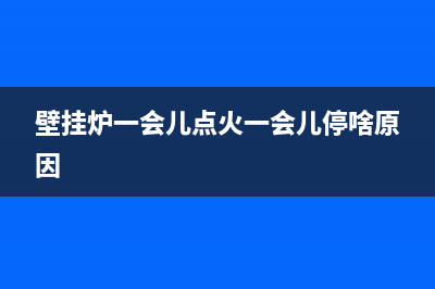 壁挂炉着一会儿出现e1故障(壁挂炉一会儿点火一会儿停啥原因)