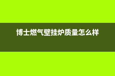 博士燃气壁挂炉er故障(博士燃气壁挂炉质量怎么样)