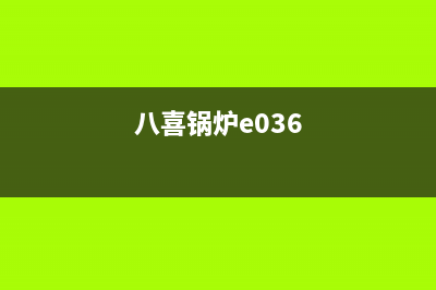 八喜锅炉e42故障代码(八喜锅炉e036)