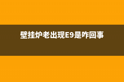 壁挂炉老出现e1和报警故障代码(壁挂炉老出现E9是咋回事)