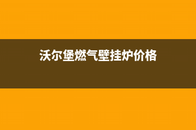 沃尔堡燃气壁挂炉故障代码e6(沃尔堡燃气壁挂炉价格)