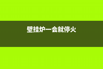 壁挂炉着一下就灭报e1故障(壁挂炉一会就停火)