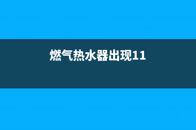 燃气热水器出现e0什么故障(燃气热水器出现11)