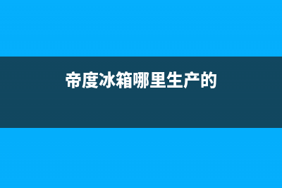 帝度冰箱全国售后电话|售后400网点客服电话2023已更新(2023更新)(帝度冰箱哪里生产的)