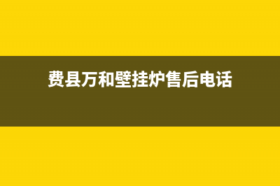 费县万和壁挂炉e1故障(费县万和壁挂炉售后电话)