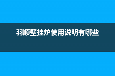 羽顺锅炉厂家统一人工客服在线服务(羽顺壁挂炉使用说明有哪些)