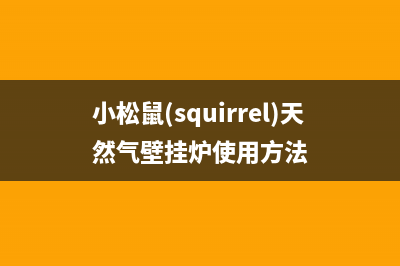 小松鼠（squirrel）热水器安装电话24小时(小松鼠(squirrel)天然气壁挂炉使用方法)