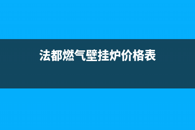 法都(FADU)锅炉厂家服务技术咨询(法都燃气壁挂炉价格表)