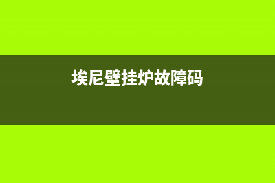 埃尼壁挂炉故障E3(埃尼壁挂炉故障码)