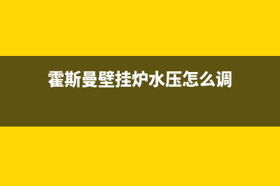 霍斯曼壁挂炉故障E0(霍斯曼壁挂炉水压怎么调)