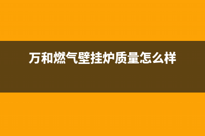 万和燃气壁挂炉故障e2(万和燃气壁挂炉质量怎么样)