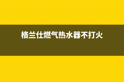 格兰仕燃气热水器故障e1及量(格兰仕燃气热水器不打火)