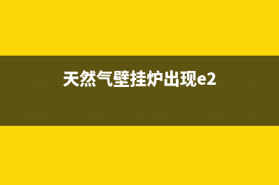 天然气壁挂炉e9故障怎么办(天然气壁挂炉出现e2)