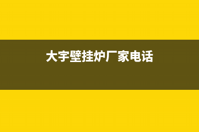 大宇壁挂炉厂家统一维修服务24小时在线(大宇壁挂炉厂家电话)