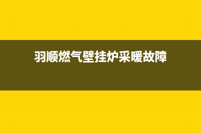 羽顺热壁挂炉E1故障代码(羽顺燃气壁挂炉采暖故障)