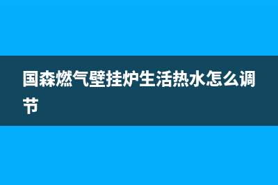 国森燃气壁挂炉故障E1(国森燃气壁挂炉生活热水怎么调节)