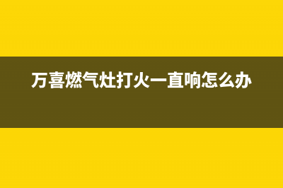 万喜燃气灶出现E2错误代码(万喜燃气灶打火一直响怎么办)