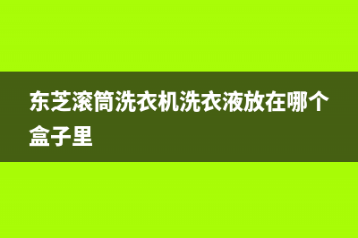 东芝滚筒洗衣机显示ed1障代码表(东芝滚筒洗衣机洗衣液放在哪个盒子里)